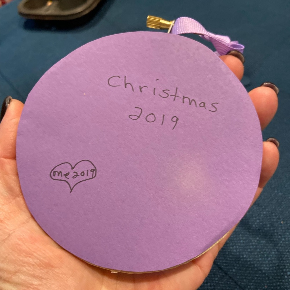 Handmade Embroidery Hoop Ornament – “Why Be Moody When You Can Shake Your Booty” - Picture 2 of 3